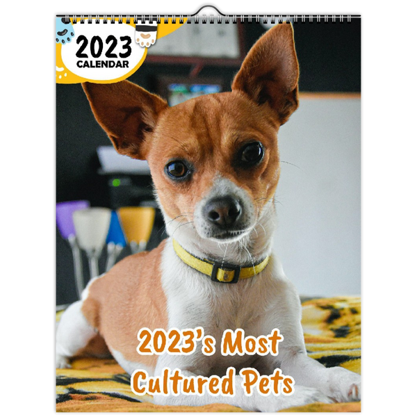 2023's Most Cultured Pets: 2023 Wall Calendar