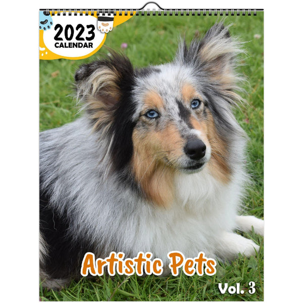 Artistic Pets Volume Three: 2023 Wall Calendar
