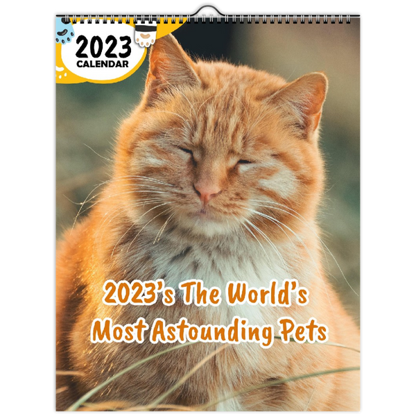 2023's The World's Most Astounding Pets: 2023 Wall Calendar