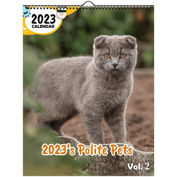 2023's Polite Pets Volume Two: 2023 Wall Calendar
