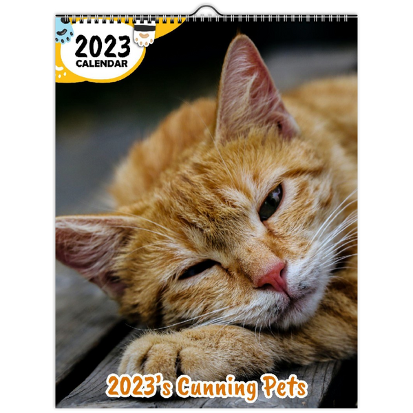 2023's Cunning Pets: 2023 Wall Calendar