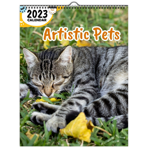 Artistic Pets: 2023 Wall Calendar