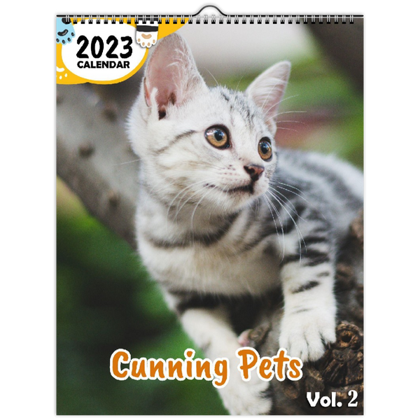 Cunning Pets Volume Two: 2023 Wall Calendar