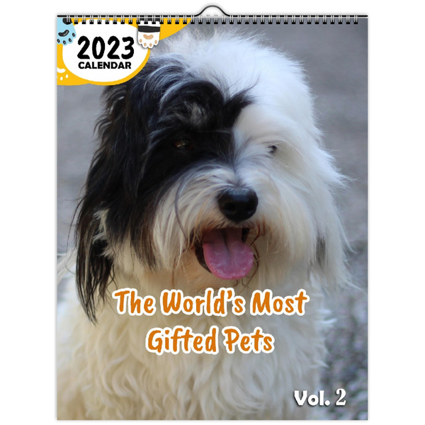 The World's Most Gifted Pets Volume Two: 2023 Wall Calendar