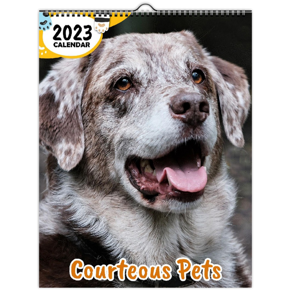 Courteous Pets: 2023 Wall Calendar