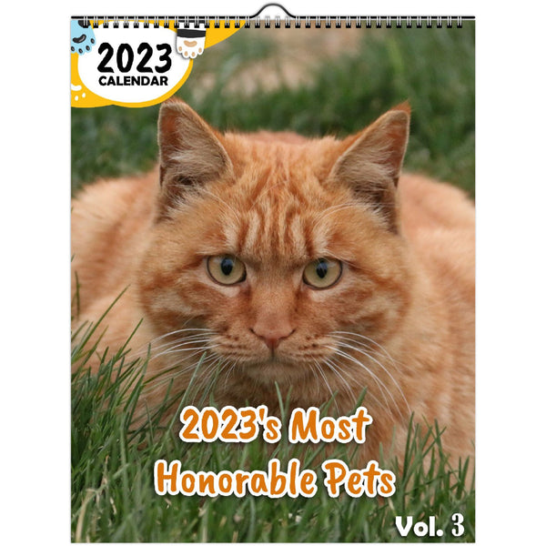 2023's Most Honorable Pets Volume Three: 2023 Wall Calendar