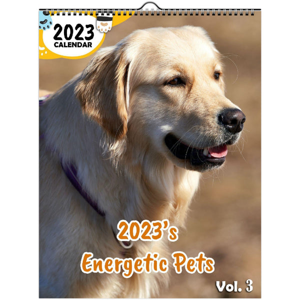 2023's Energetic Pets Volume Three: 2023 Wall Calendar