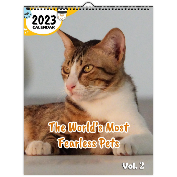 The World's Most Fearless Pets Volume Two: 2023 Wall Calendar