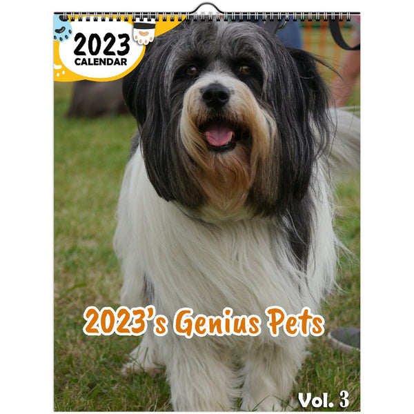 2023's Genius Pets Volume Three: 2023 Wall Calendar