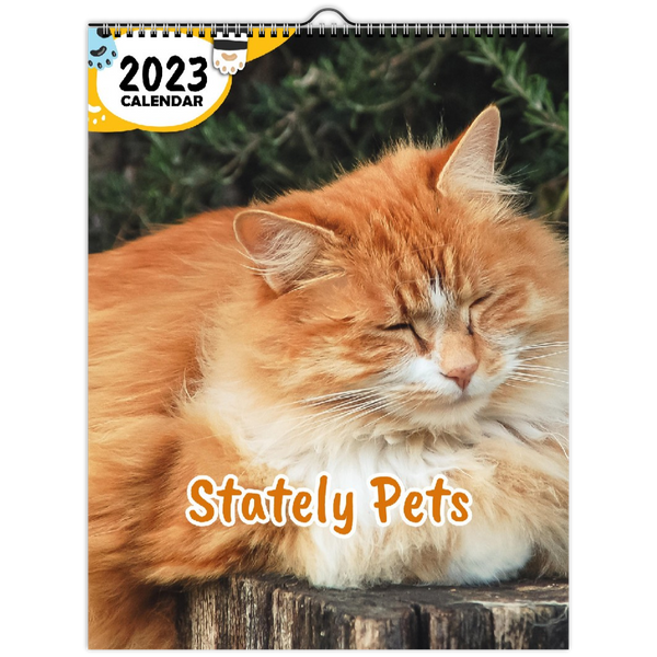 Stately Pets: 2023 Wall Calendar