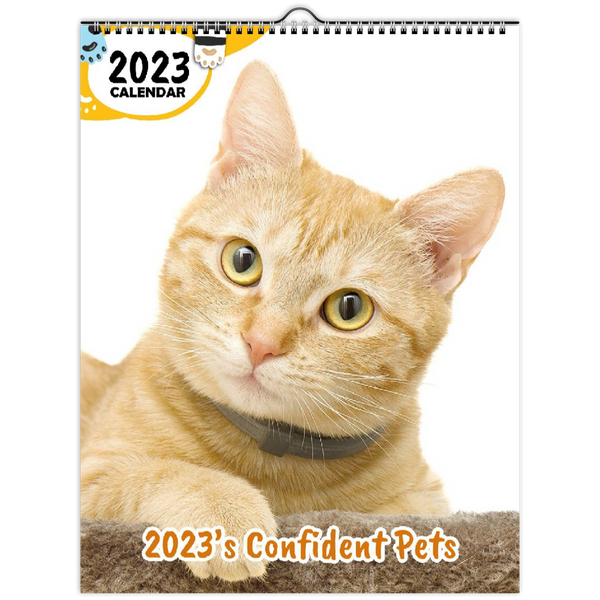2023's Confident Pets: 2023 Wall Calendar