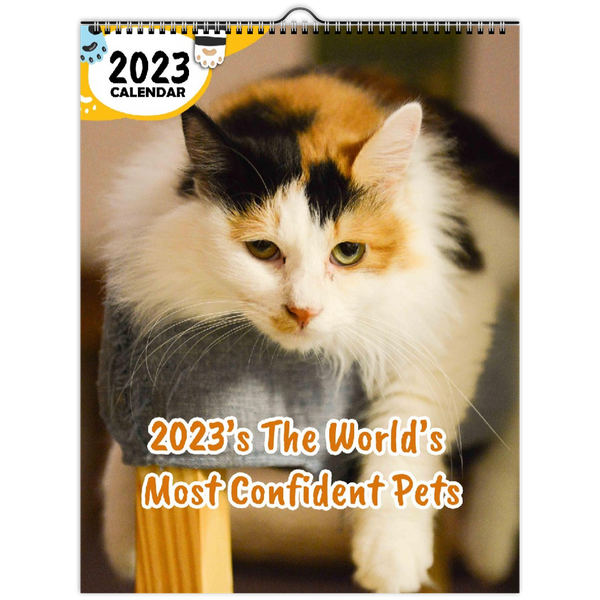 2023's The World's Most Confident Pets: 2023 Wall Calendar