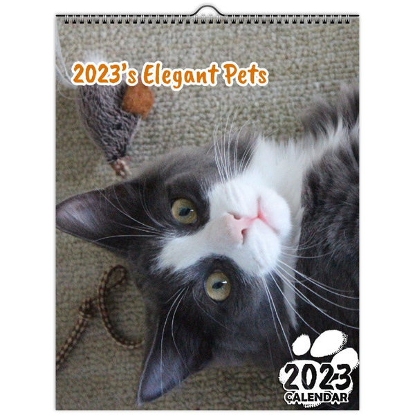 2023's Elegant Pets: 2023 Wall Calendar