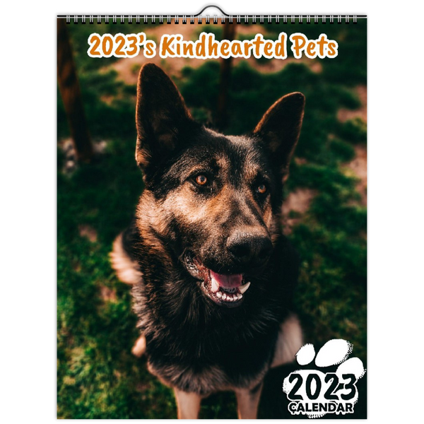 2023's Kindhearted Pets: 2023 Wall Calendar