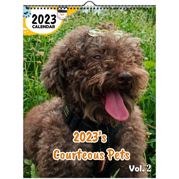 2023's Courteous Pets Volume Two: 2023 Wall Calendar