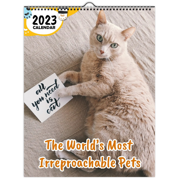 The World's Most Irreproachable Pets: 2023 Wall Calendar