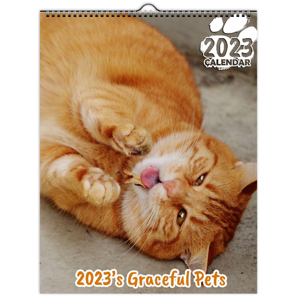 2023's Graceful Pets: 2023 Wall Calendar