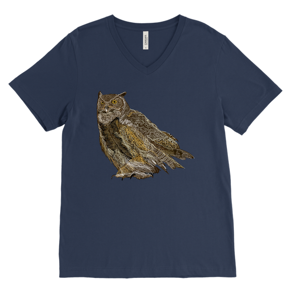 Great Horned Owl Men's V-Neck