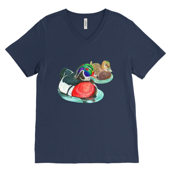 Wood Duck Canvas Mens V-Neck