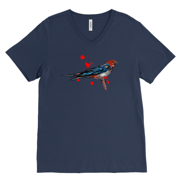 Lesser Striped Swallow Men's V-Neck