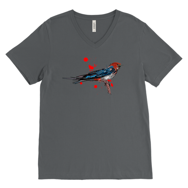 Lesser Striped Swallow Men's V-Neck