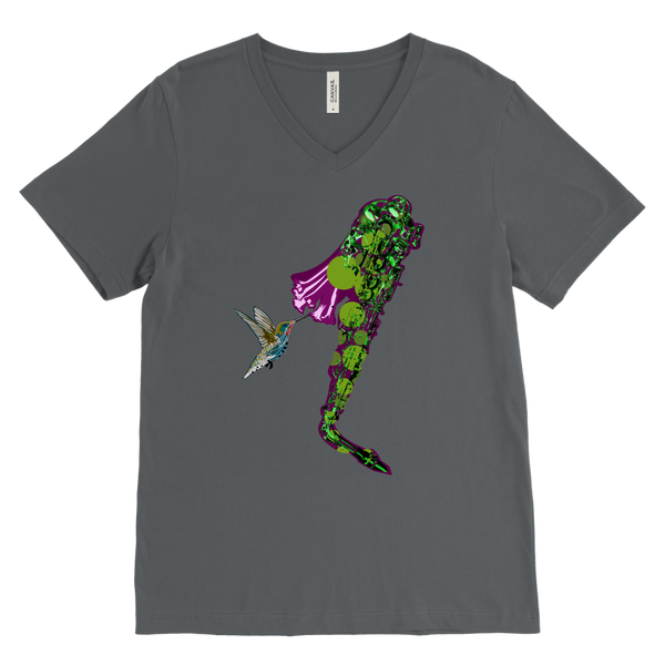 Hummingbird Canvas Men's V-Neck