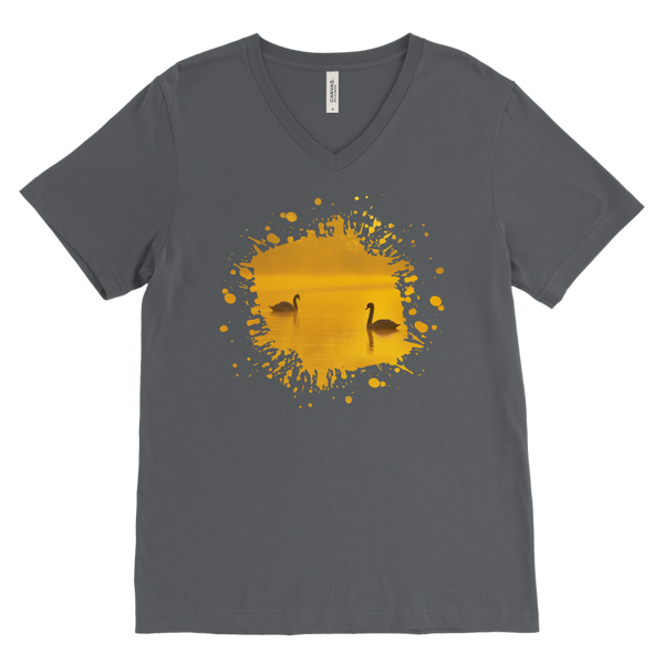 Swan Canvas Mens V-Neck