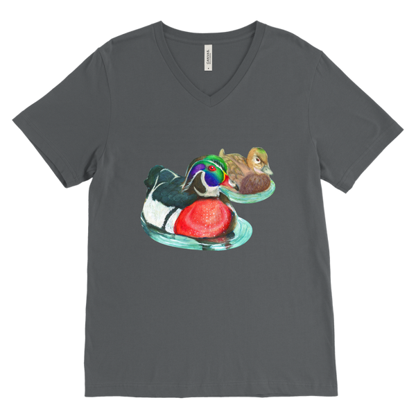 Wood Duck Canvas Mens V-Neck