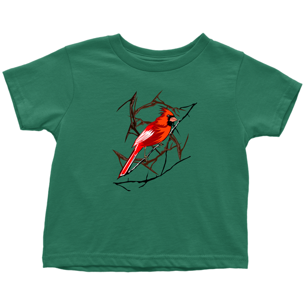 Northern Cardinal Bird Toddler T-Shirt