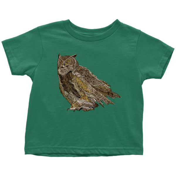 Great Horned Owl Toddler T-Shirts