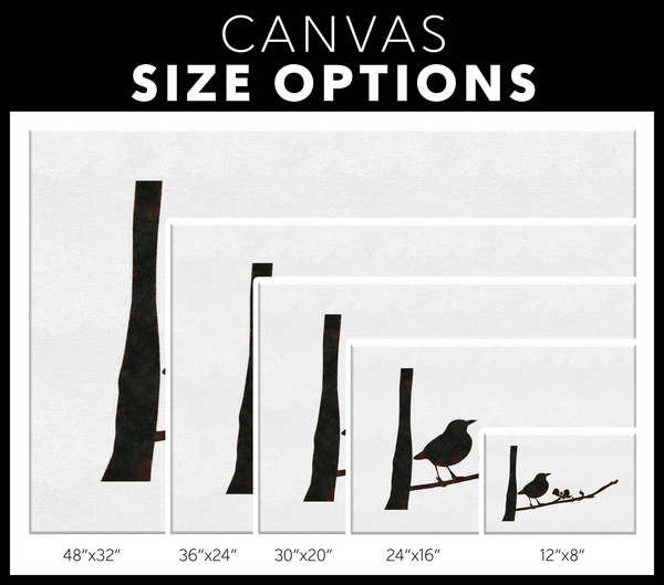 Black Bird Canvas Wrap