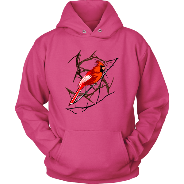 Northern Cardinal Bird Unisex Hoodie