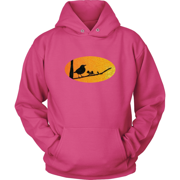 Black Bird Unisex Hoodie