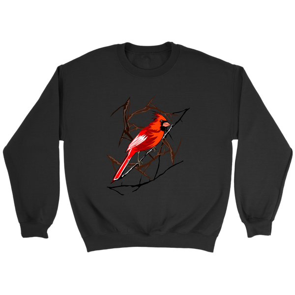 Northern Cardinal Bird Crewneck Sweatshirt