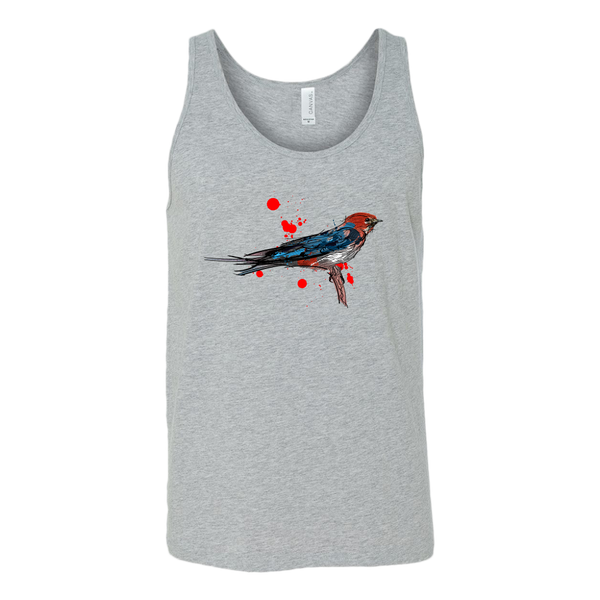 Lesser Striped Swallow Unisex Tank