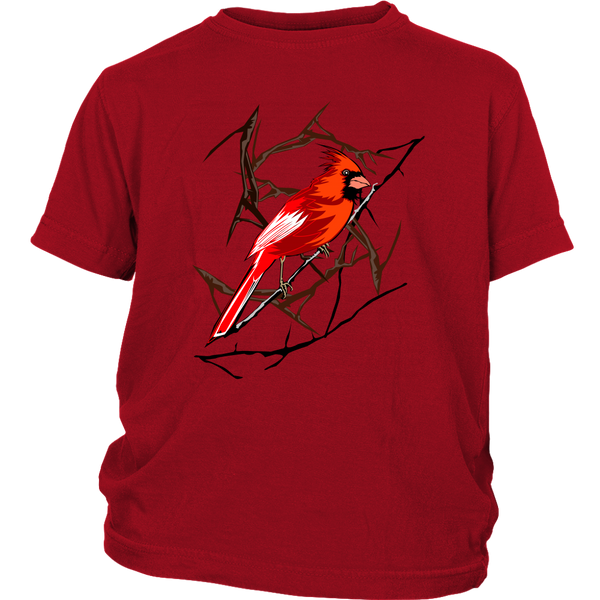 Northern Cardinal Bird District Youth Shirt