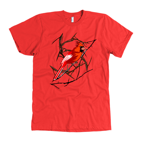 Northern Cardinal Bird American Apparel Mens