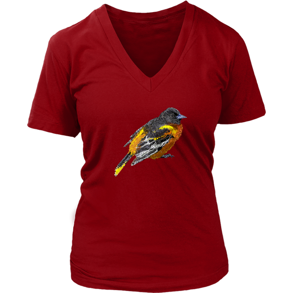 Baltimore Oriole Women's V-Neck