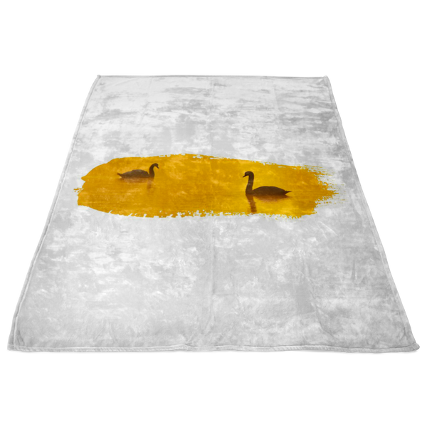 Swan Fleece Blanket