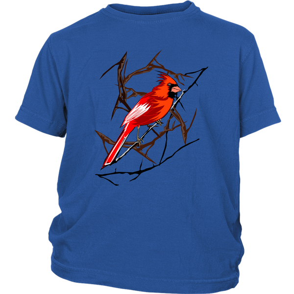 Northern Cardinal Bird District Youth Shirt