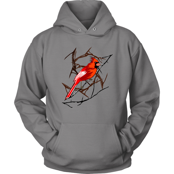 Northern Cardinal Bird Unisex Hoodie