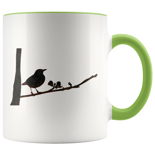Black Bird Accent Mug