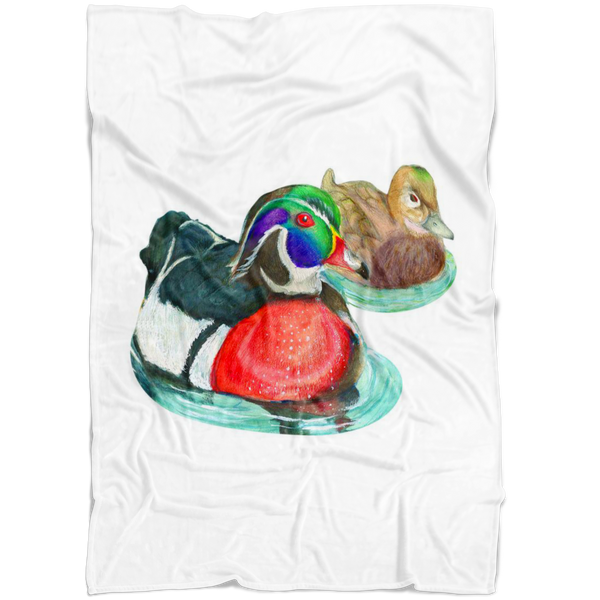 Wood Duck Fleece Blanket