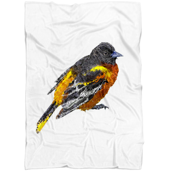 Baltimore Oriole Fleece Blanket