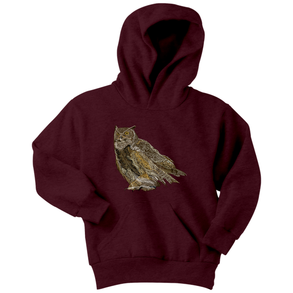 Great Horned Owl Youth Hoodie