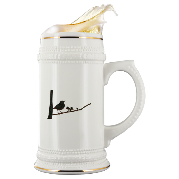 Black Bird Beer Stein