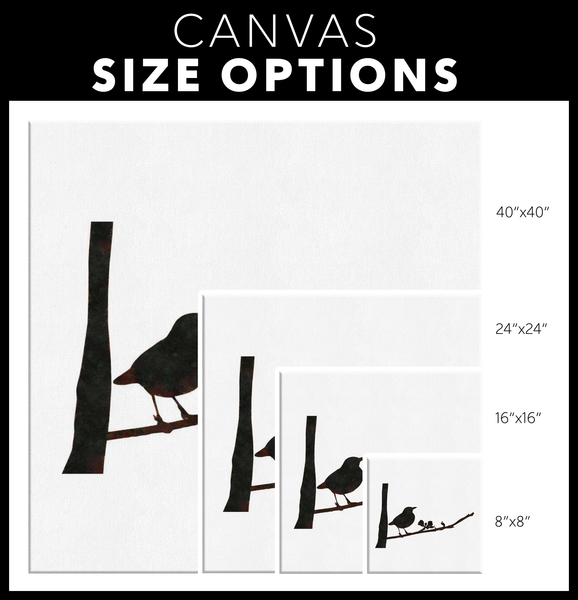 Black Bird Canvas Wrap