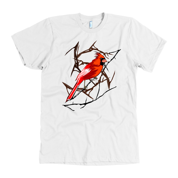 Northern Cardinal Bird American Apparel Mens