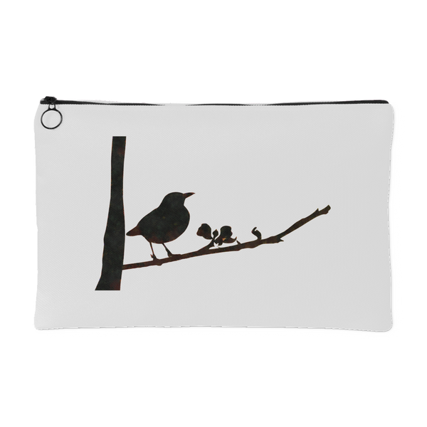 Black Bird Small Accessory Pouch