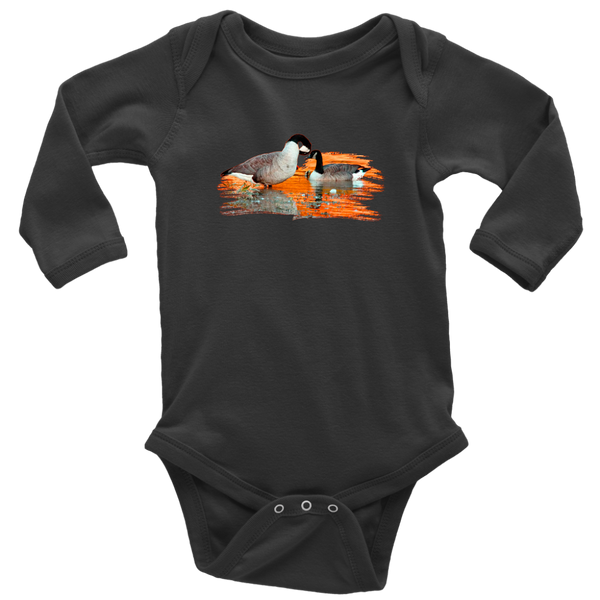 Goose Long Sleeve Baby Bodysuit
